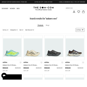 adidas Adizero Evo SL Running Shoes $144 Delivered @ The DOM