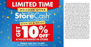 Sign up to Be a StoreCash Member, Get a Voucher via SMS for 10% off @ The Good Guys