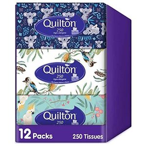 [Prime, Amazon Business] Quilton 2-Ply Hypo-Allergenic Facial Tissue 250 Tissues 12-Packs $13.92 Delivered @ Amazon AU