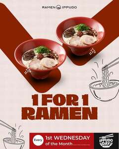 [NSW, VIC, WA] Buy 1 Get 1 Free Ippudo Ramen Every First Wednesday of the Month at Select Stores (Vary Monthly) @ IPPUDO