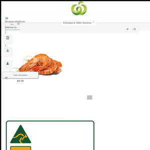Fresh Cooked Tiger Prawns $10/kg @Woolworths