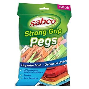 Sabco Professional Strong Grip Laundry Pegs (Pack of 50) $3.10 (Was $11.71) + Delivery ($0 with Prime/ $59 Spend) @ Amazon AU