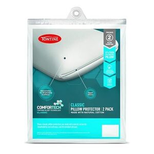 Tontine Comfortech Classic Cotton Pillow Protector 2 Pack - $10 + Delivery ($0 with Prime / $59 Spend) @ Amazon AU