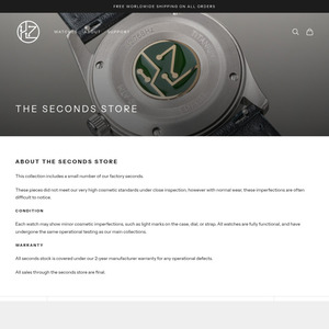 [Seconds/Final Units] HZ.01 Everyday Watch $169 (RRP $349), HZ.03 Blue Marble Watch $189 (RRP $349), Free Shipping @Hz Outlet