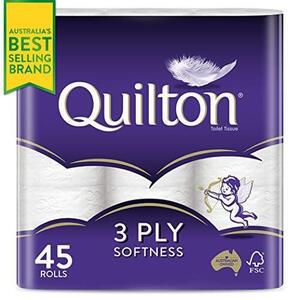 Quilton 3-Ply Toilet Tissue 45-Pack $21.80 ($19.62 S&S) + Delivery ($0 with Prime/ $59 Spend) @ Amazon AU
