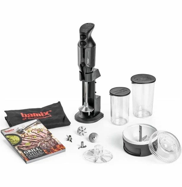 Bamix 200w Speciality Grill Chill BBQ Immersion Blender (Black)