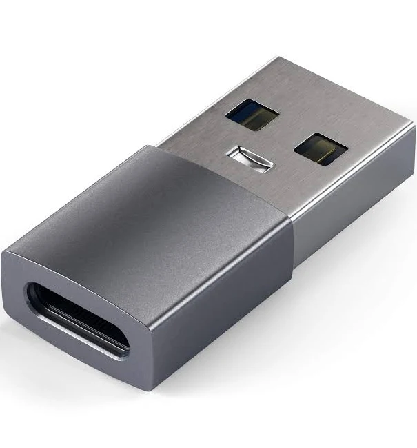 Satechi Aluminium USB-A to USB-C Adapter (Space Grey)