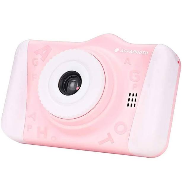 AgfaPhoto Realikids 2 Digital Camera 12MP Photo 1080P Video (Pink)