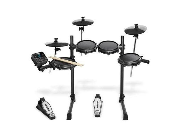 Alesis Turbo Mesh 7-Piece Electronic Drum Kit with Mesh Heads and Kick Pedal