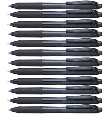 Pentel BL110 Box 12 Energel-X Retractable Gel Ink Pen 1.0mm (Black)