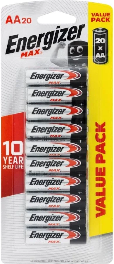 Energizer Max AA Batteries (20 Pack)