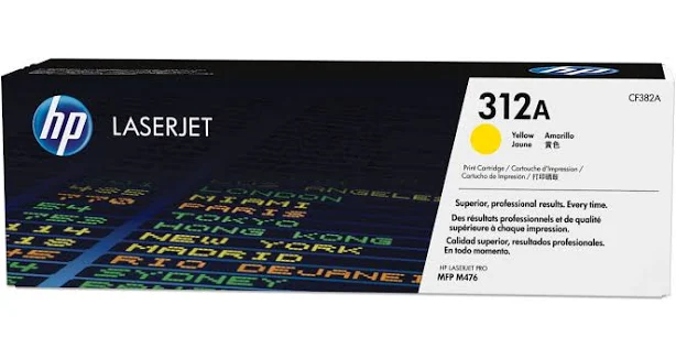 HP 312A Toner Ink Cartridge Yellow LaserJet Genuine CF382A