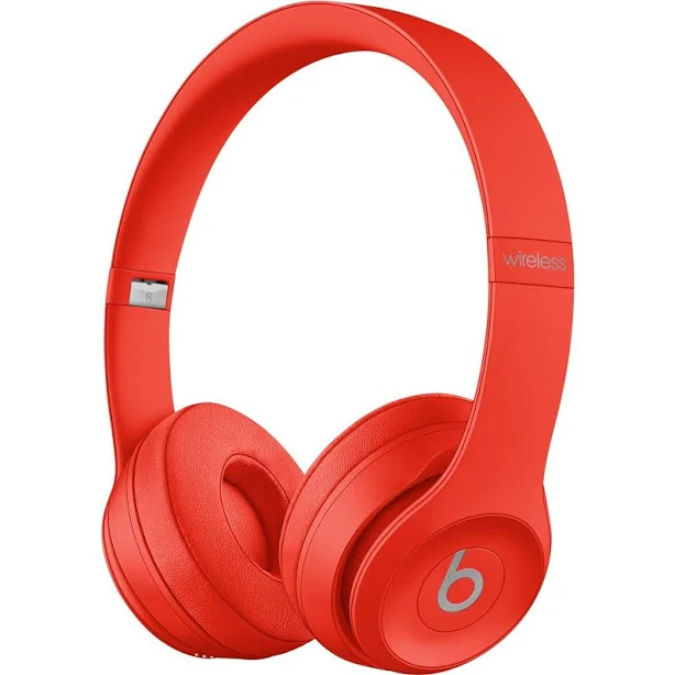 Beats Solo3 Wireless On-Ear Headphones (Citrus Red)