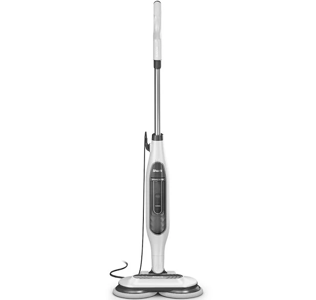 Shark Steam & Scrub Automatic Steam Mop, Hard Floor Cleaner & Steamer, Powerful Stain Remover, 2 Rotating Power Pads & 3 Steam Settings, S7001ANZ, White