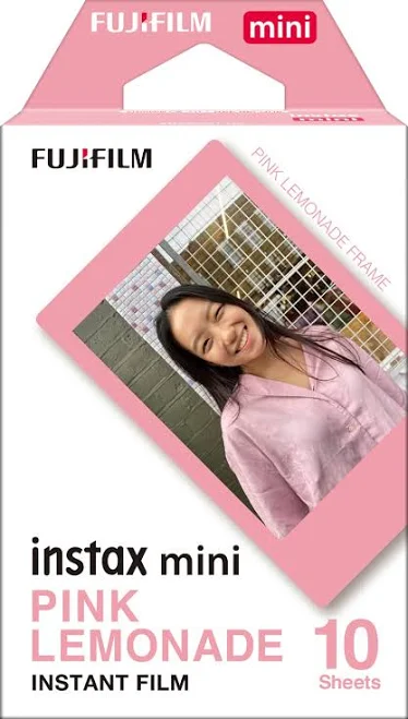 Fujifilm Instax Mini Film Pink Lemonade for Instax Mini Cameras (10 Pack)