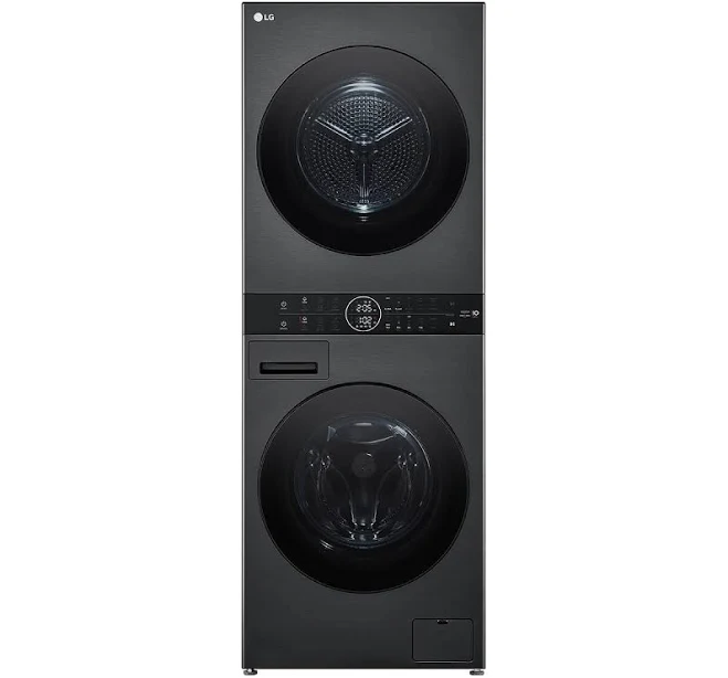 LG WWT-1209B 12kg WashTower™ All-In-One Stacked Washer & Dryer (Black Steel)