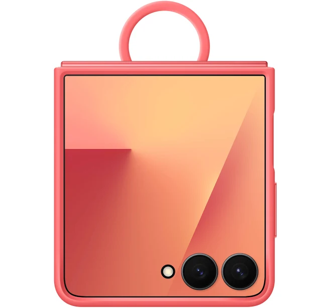 Samsung Silicone Ring Case for Galaxy Z Flip7 (Red)