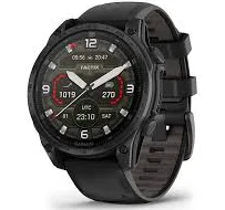 Garmin fenix® 8 51mm AMOLED Sapphire Edition Carbon Grey Titanium with Black + Pebble Grey Band