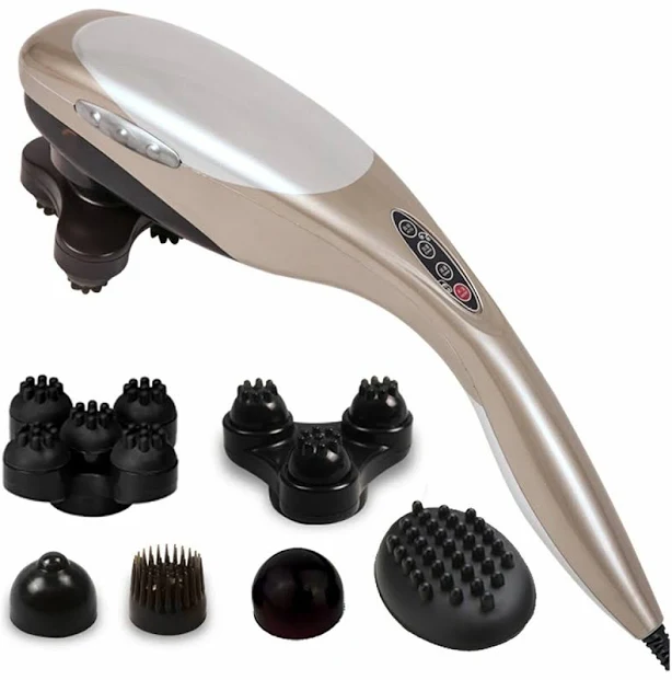 Soga Handheld Full Body Massager with 6 Attachments