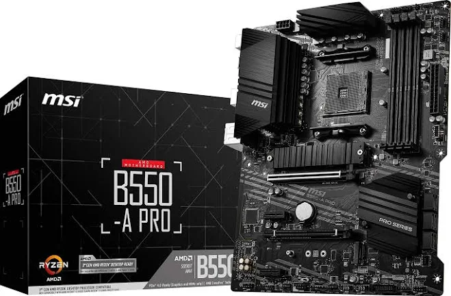 MSI B550-A PRO AMD B550 AM4 ATX Desktop Motherboard