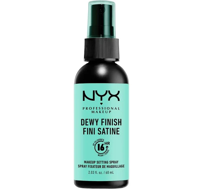 NYX Professional Makeup Setting Spray, Long Lasting Lightweight Formula, Dewy Finish, 60 ml