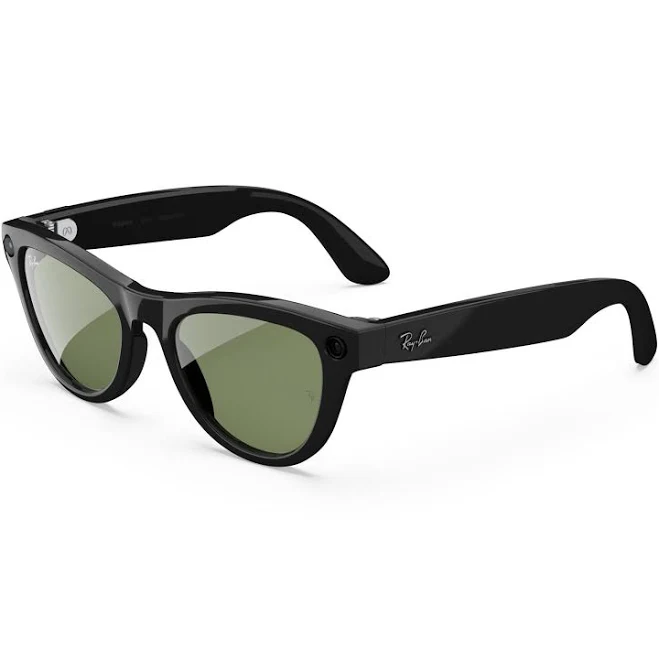 Ray-Ban | Meta Skyler Gen 1 AI Glasses (Shiny Black/Cerulean Blue Transitions )