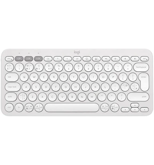 Logitech K380s Pebble Keys 2 Keyboard (White)