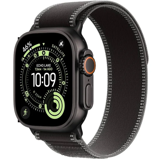 Apple Watch Ultra 3 49mm Black Titanium Case GPS + Cellular Trail Loop (Medium/Large)