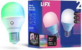 LIFX Colour 950lm E27 Edison Screw Smart Bulb (2 Pack)