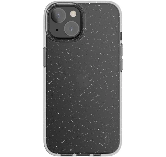 Ugly Rubber Vogue for iPhone 15 - Glitter Grey