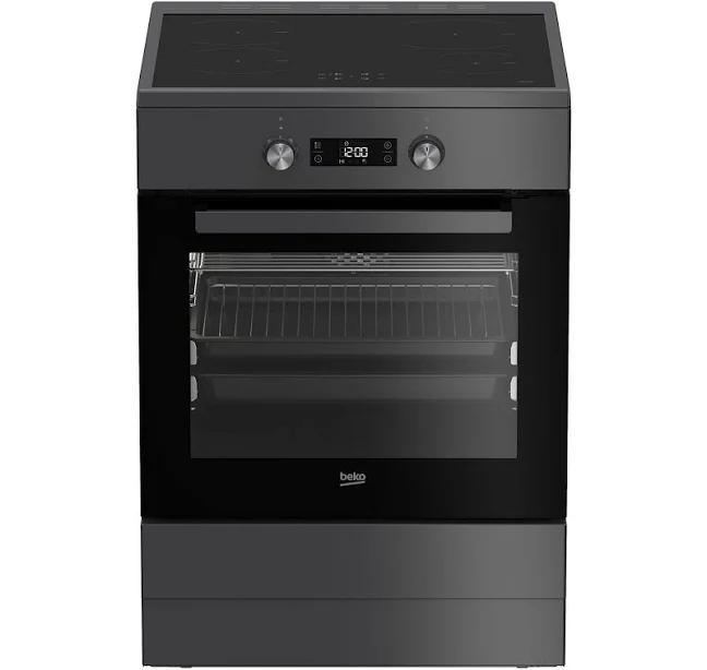 Beko 60cm Induction Upright Cooker, Anthracite