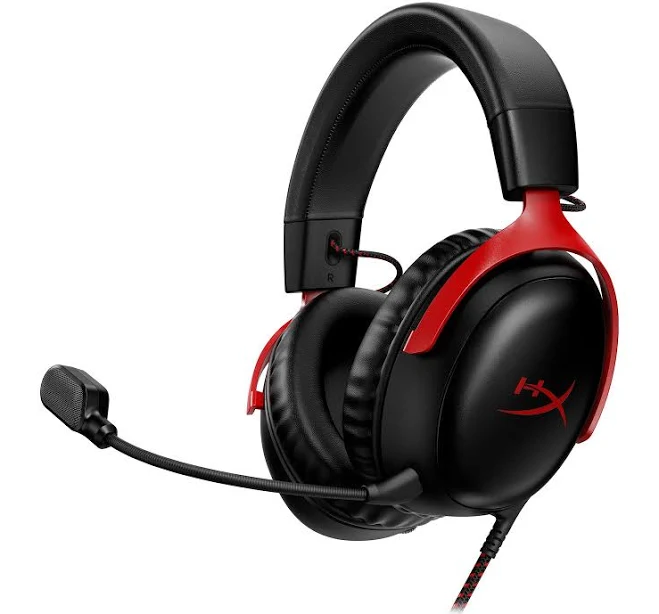 HyperX Cloud III Gaming Headset (Black-Red)