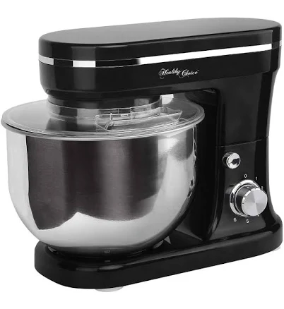 Healthy Choice 1200W 5L Mix Master Kitchen Stand with Whisk and Beater (Black)