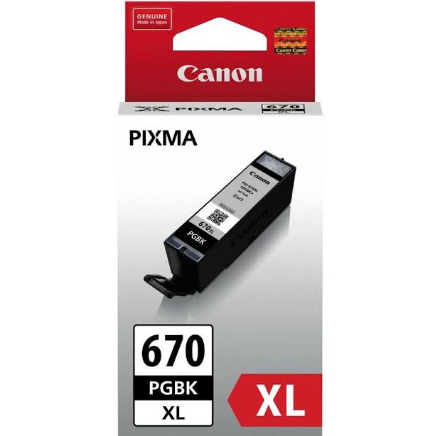 Canon PGI670XLBK Pigment Black Extra Large Ink Cartridge