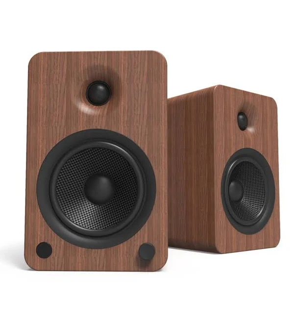 Kanto YU6 200W Powered Speakers with Bluetooth and Preamp Pair (Walnut)