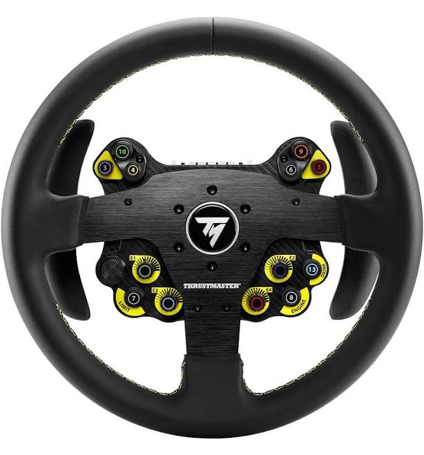 Thrustmaster EVO Racing 32R Leather, Round Leather-Wrapped Wheel Rim & Detachable Hub