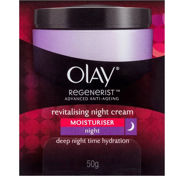 Olay Regenerist Revitalising Night Face Cream Moisturiser, 50g