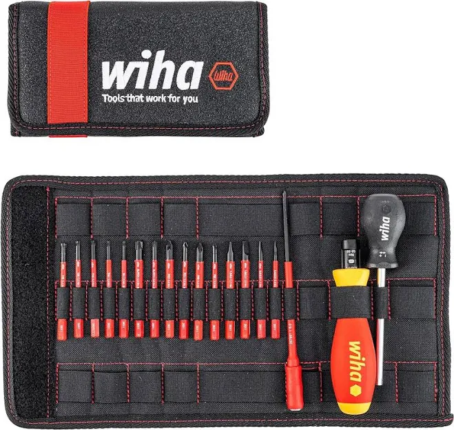 Wiha TorqueVario-S VDE Torque Screwdriver Set, 0.8-5 Nm Size (13 Pieces)