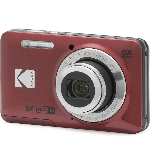 Kodak Pixpro FZ55 Digital Compact Camera (Red)