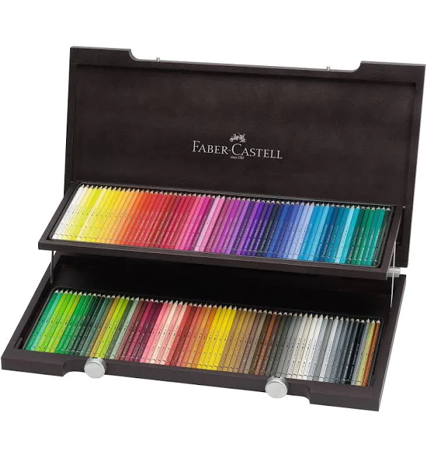 120 Faber-Castell Watercolour Albrecht Durer Colour Pencils Wooden Case