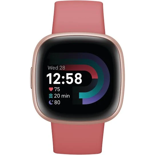 Fitbit Versa 4 - Pink Sand/Copper Rose Aluminium