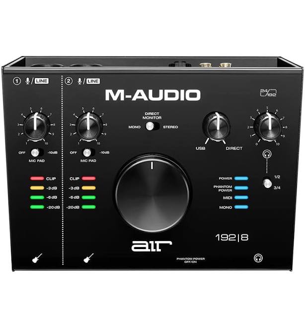 M-Audio Air 192/8 USB 2x4 Audio Interface Monitoring with Midi