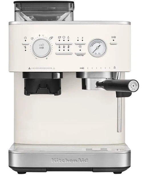 KitchenAid Semi Automatic Espresso Machine With Burr Grinder Porcelain