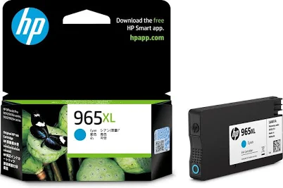 HP 965XL High Yield Original Ink Cartridge (Cyan)
