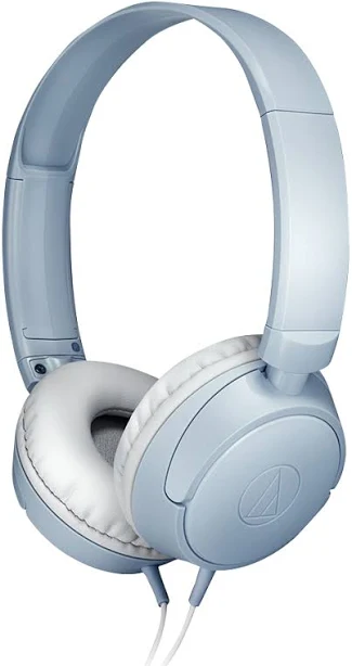 Audio-Technica ATH-S120 USB-C On-Ear Headphones (Blue-grey)