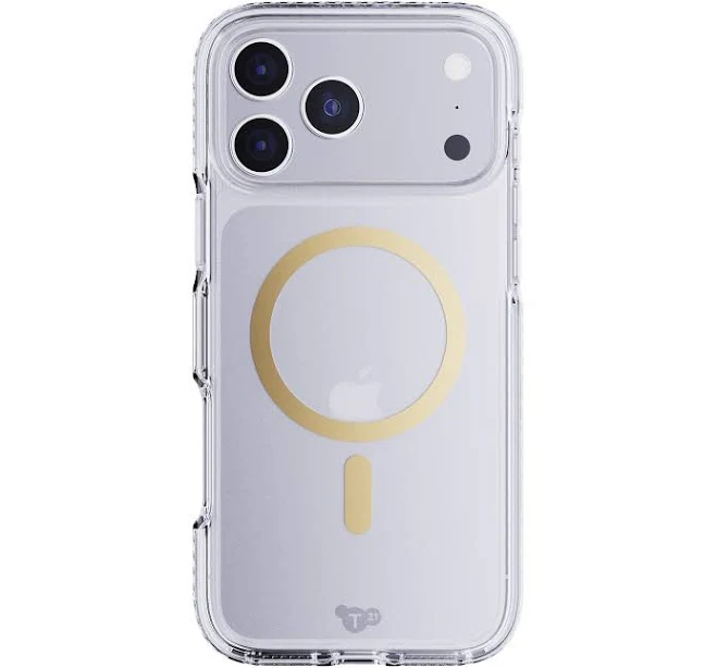 Tech21 EvoCrystal MagSafe Case for iPhone 17 Pro Max (Metallic Gold)