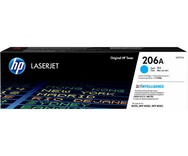 HP 206A Toner Ink Cartridge Cyan LaserJet Genuine