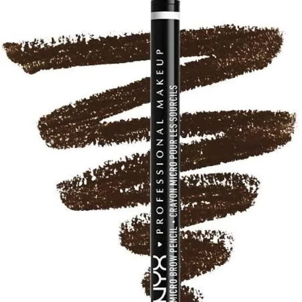 NYX Professional Makeup, Dual-ended Brow Pencil, Defining and Building, Micro Brow Pencil, Shade: Espresso, 0.5 g