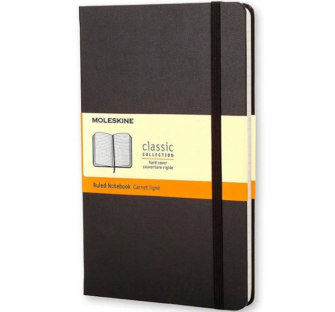 Moleskine Classic Ruled Hard Cover Pocket Notebook (Black)