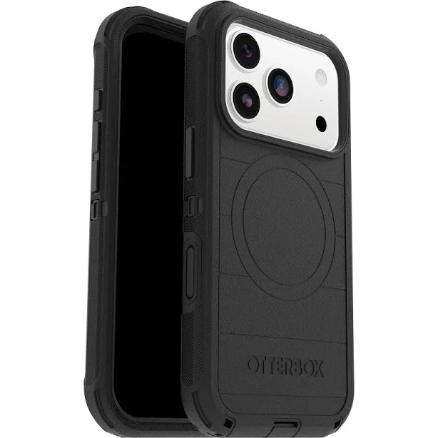 Otterbox Defender Pro MagSafe Case & Cam Control for iPhone 17 (Black)